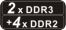 RAM 2xDDR3 + 4xDDR2