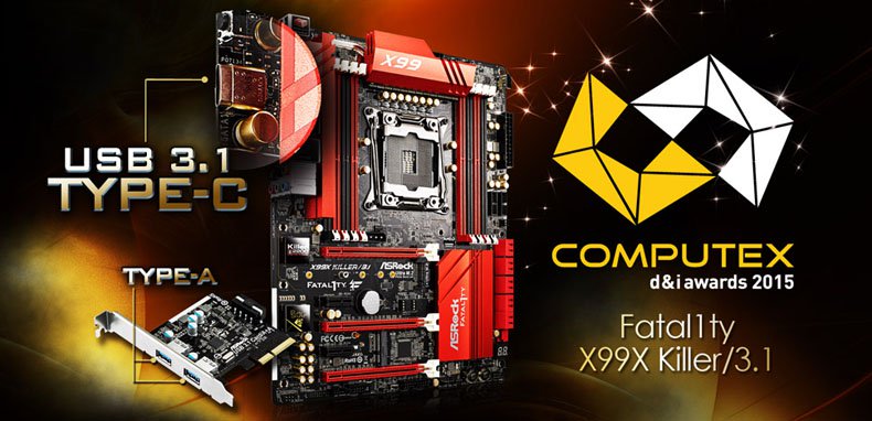 X99X Killer/3.1 Computex d&i Award