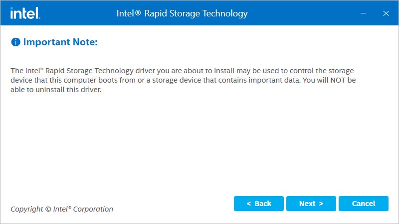 How to check the RAID configuration via the Intel RST application under Windows 11?
