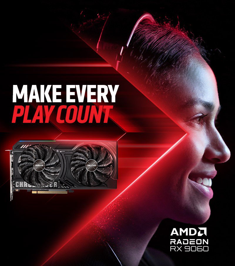 ASRock > AMD Radeon™ RX 9060 Challenger 8GB