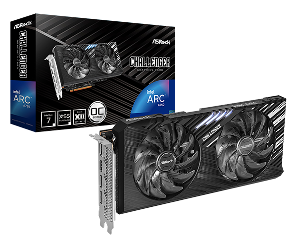 ASRock > Intel Arc A750 Challenger SE 8GB OC