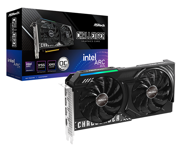 Placa de Vídeo ASRock Challenger Arc B570 OC 10 GB
