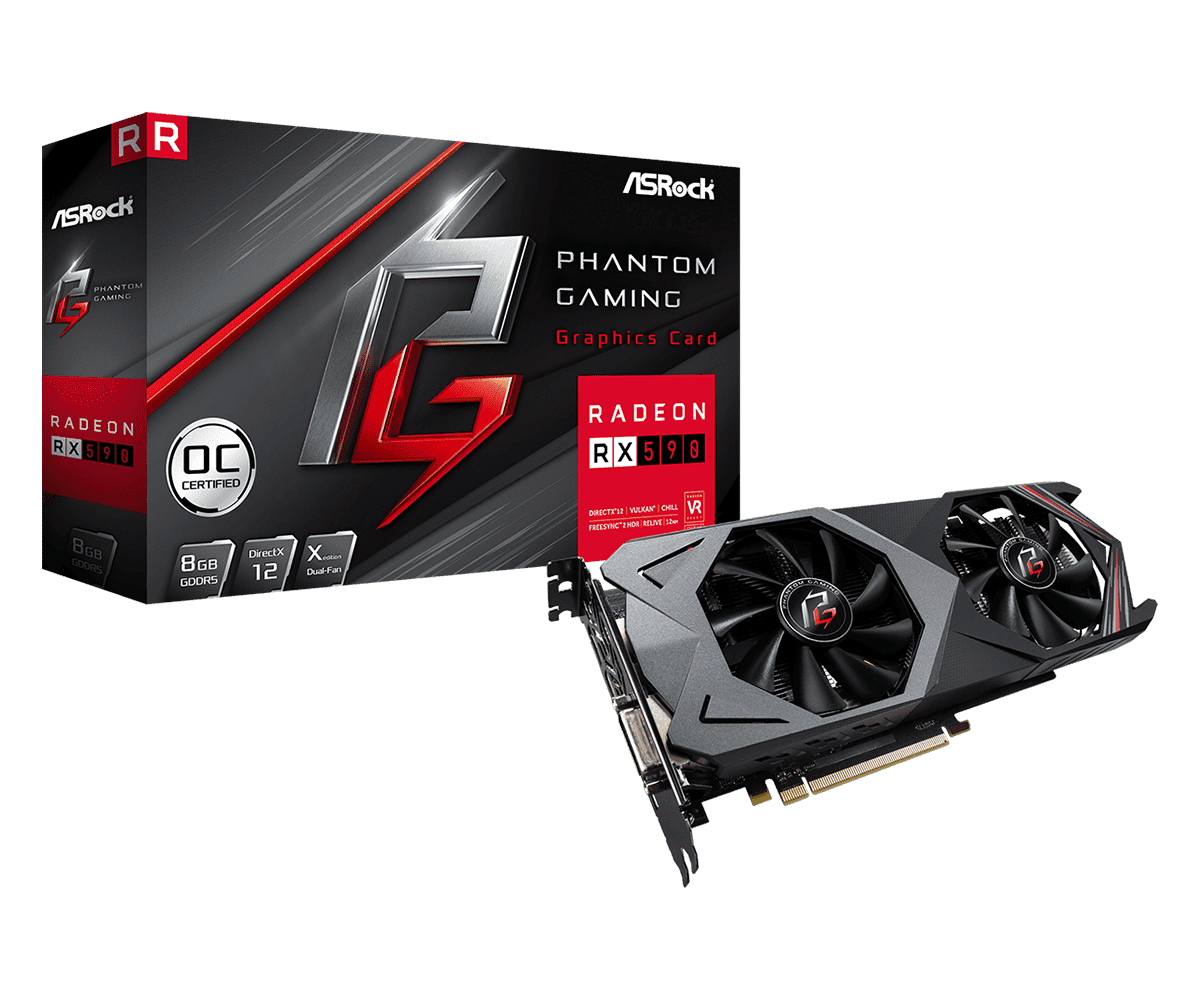 Phantom Gaming X Radeon RX590 8G OC Product Photo