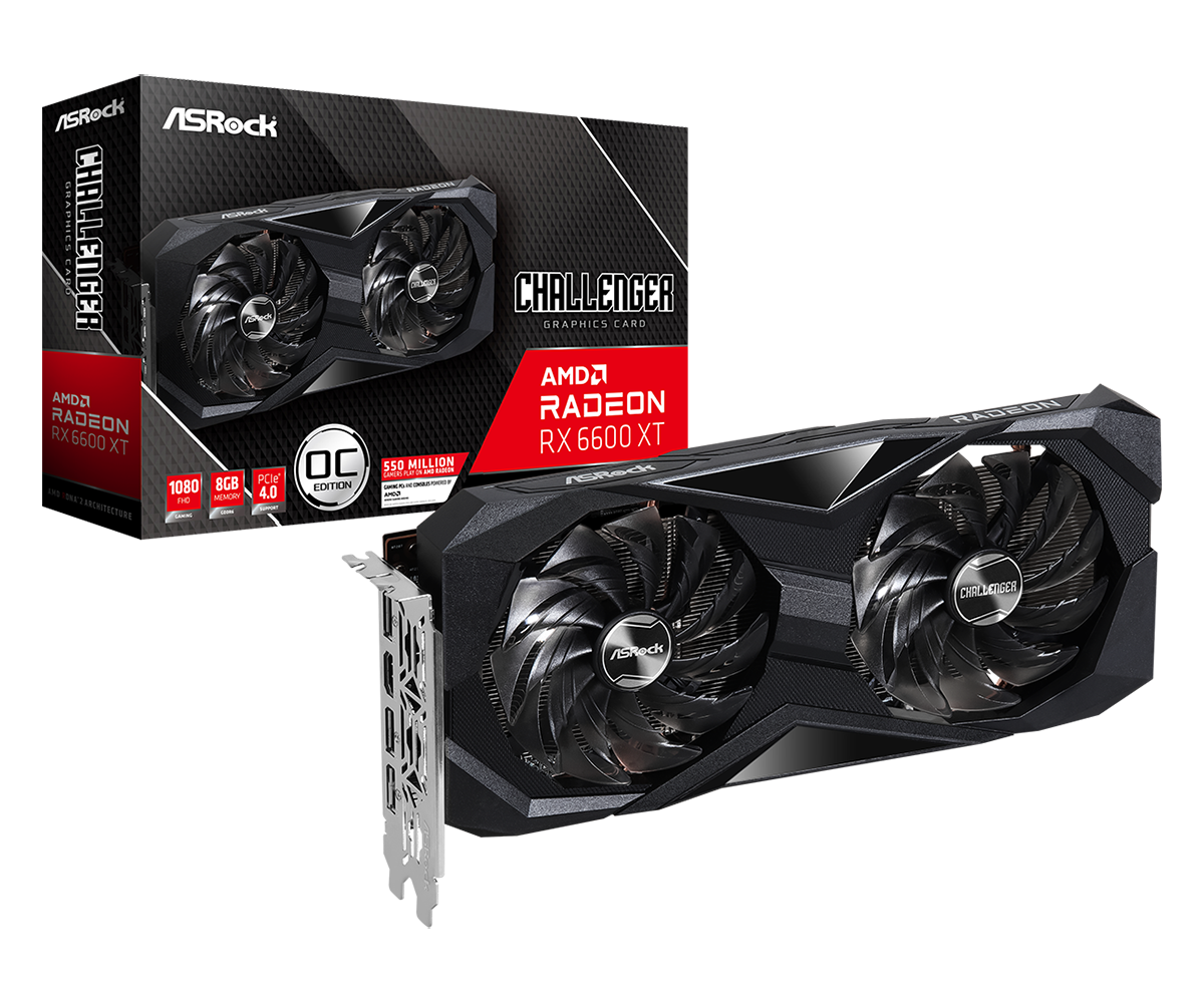 華擎科技發佈AMD Radeon™ RX 6600 XT系列顯示卡 提供極致1080p遊戲表現