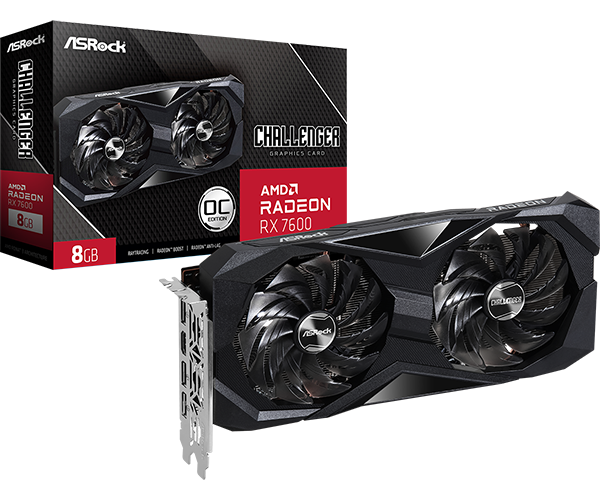 ASRock Radeon RX 7600 Challenger 8GB OC