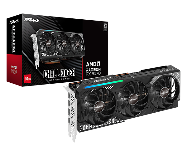 ASRock Radeon RX 9070 Challenger 16GB graphics card