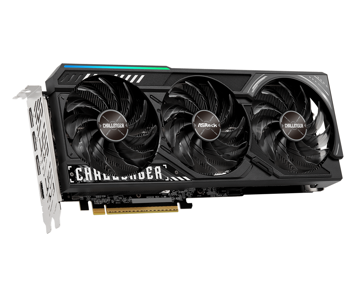 Asrock radeon rx 9070 xt challenger | 16gb gddr6 | rdna 4 | 256-bit | pcie 5. 0 | 1x hdmi 2. 1b 3x displayport 2. 1a | grafična kartica 5 Asrock radeon rx 9070 xt challenger 16gb priključki hdmi 2. 1b in displayport 2. 1a