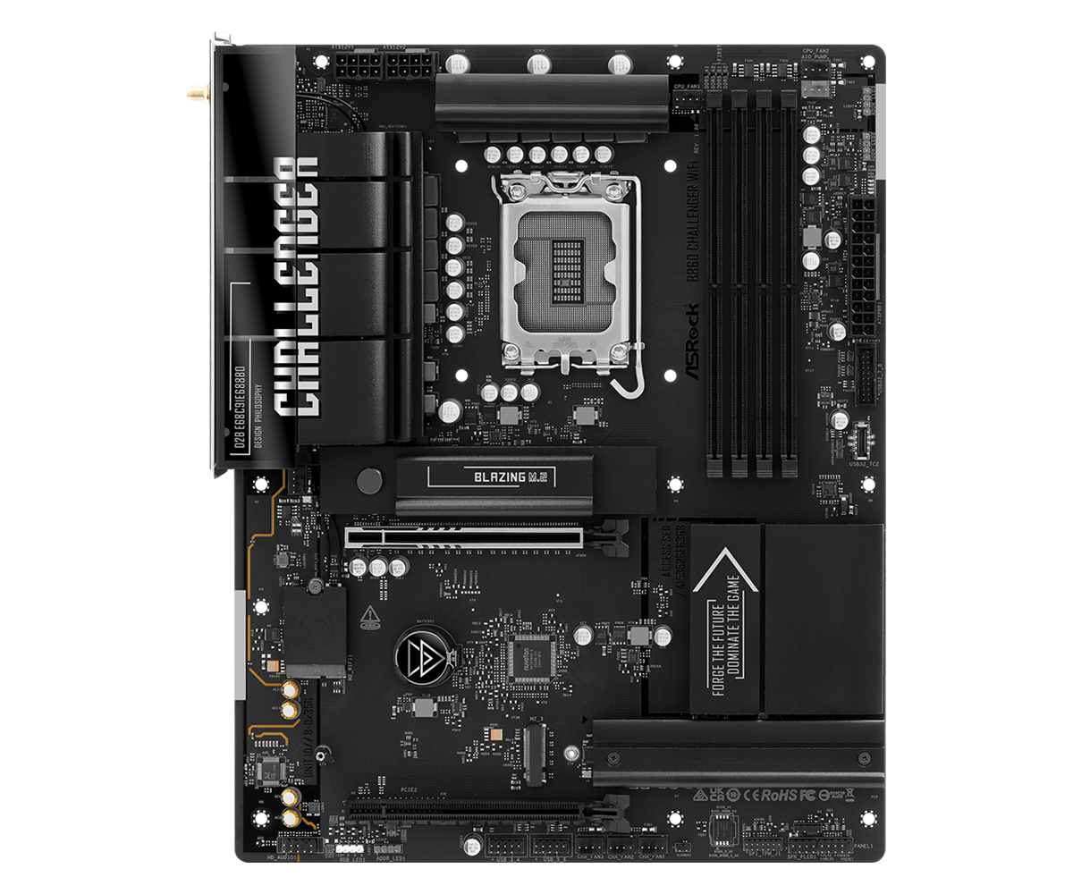 ASRock B860 Challenger WiFi slots