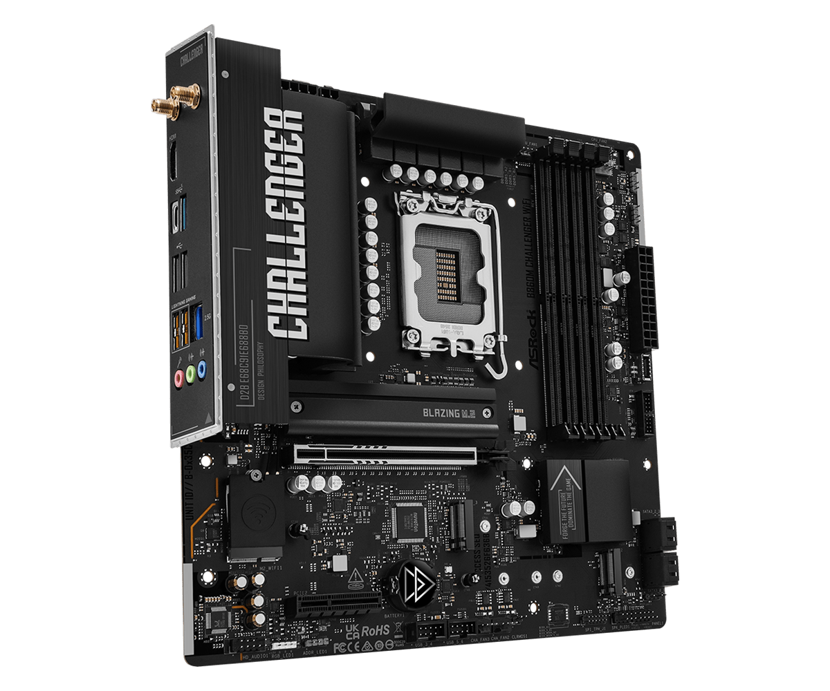 Asrock b860m challenger wifi hladilniki vrm in m. 2 zasnova