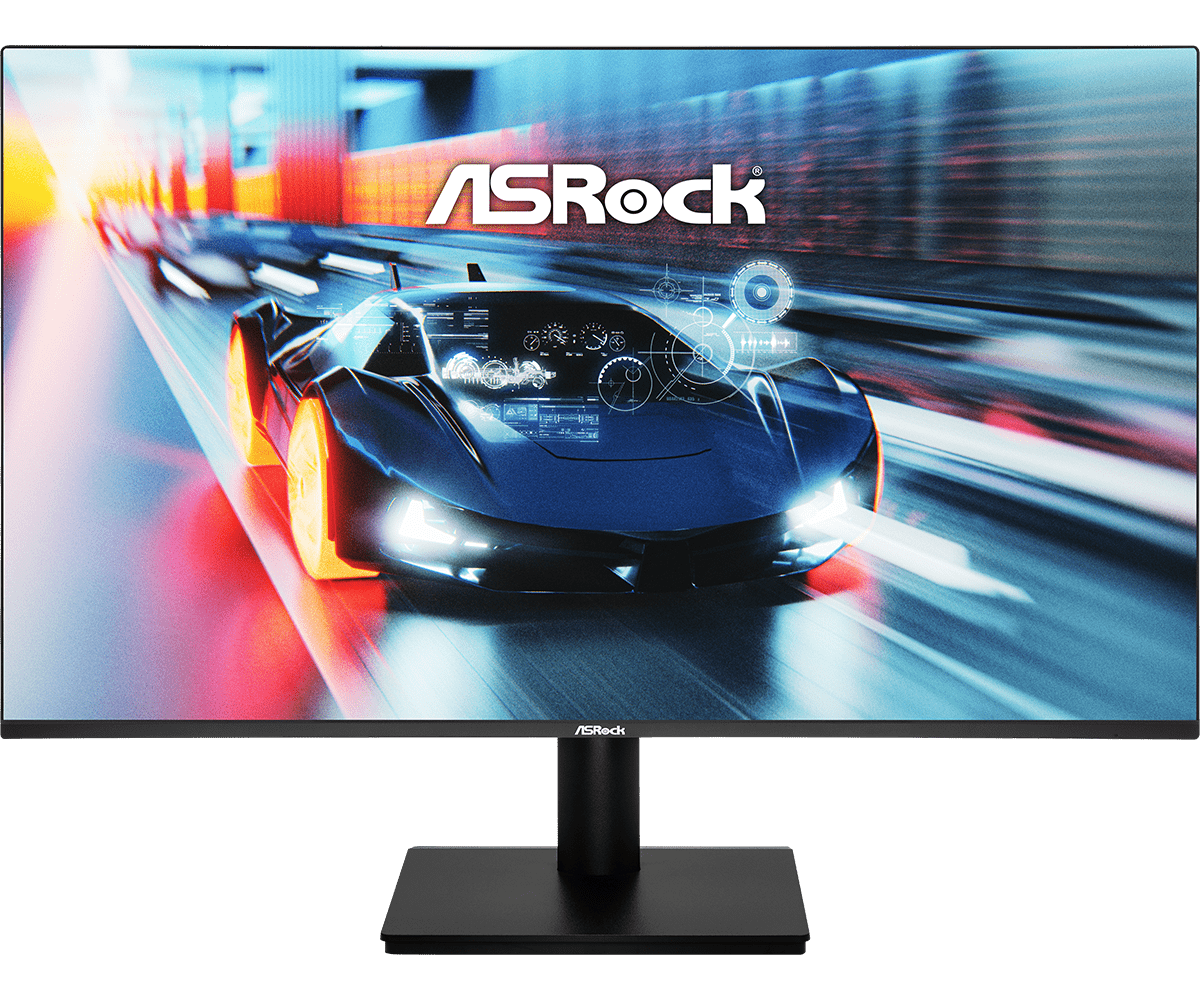 Монитор 27' ASRock CL27FFA IPS 1920x1080, 120 Гц, 1 мс (MPRT), 16:9, 300 кд/м², HDMI 1.4, VGA, Flicker Free, Low Blue Light, черный