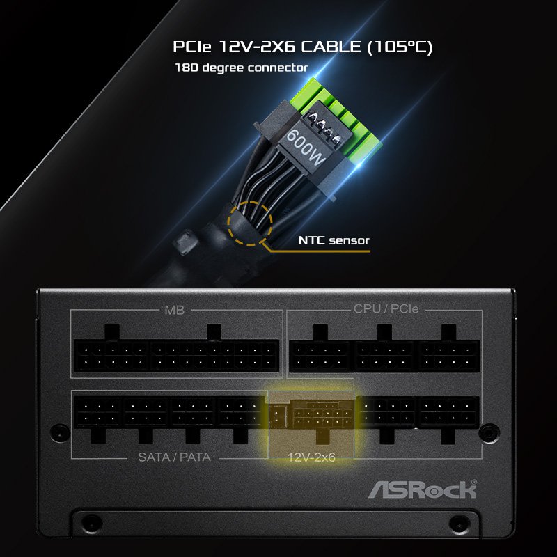 PSU Native PCIe 12V-2x6 Cable