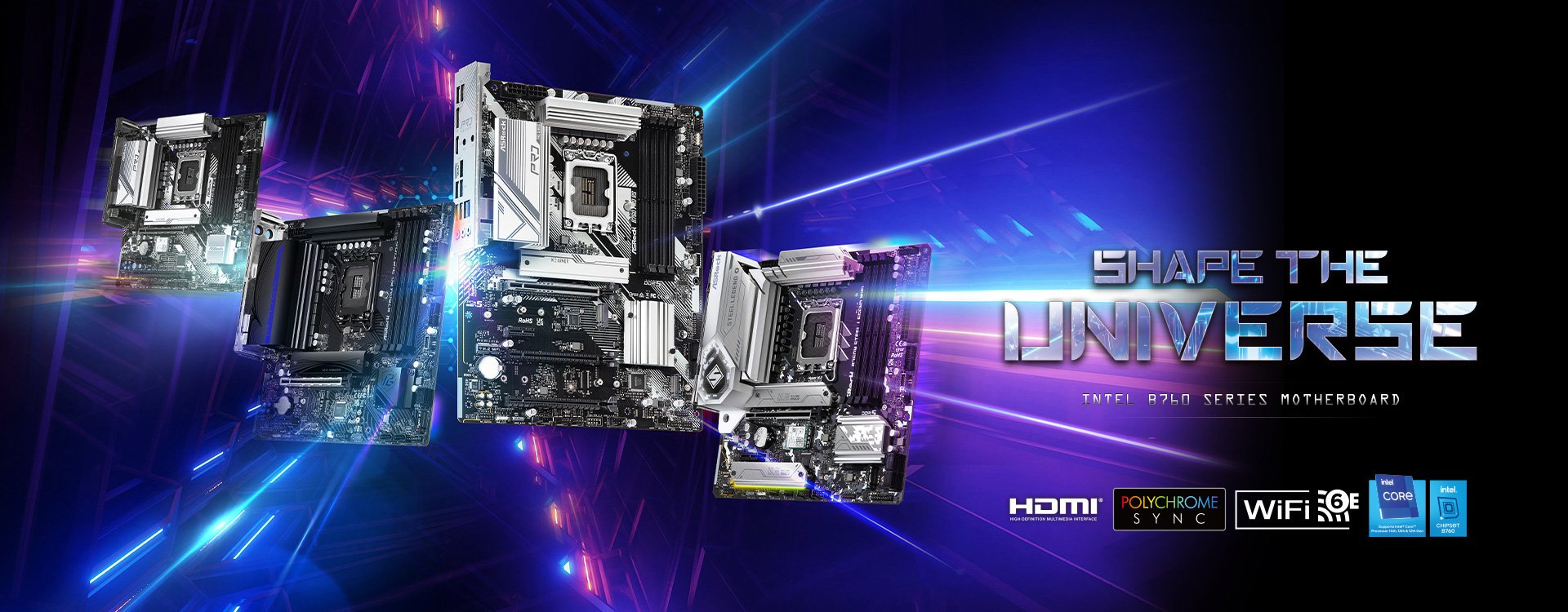 ASRock B760 Series Motherboard Launch including SONIC Special Edition
