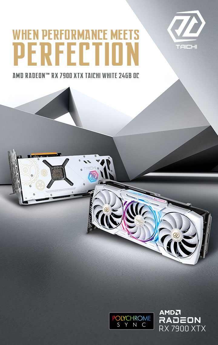 AMD Radeon RX 7900 XTX Taichi White 24 GB OC Spustenie