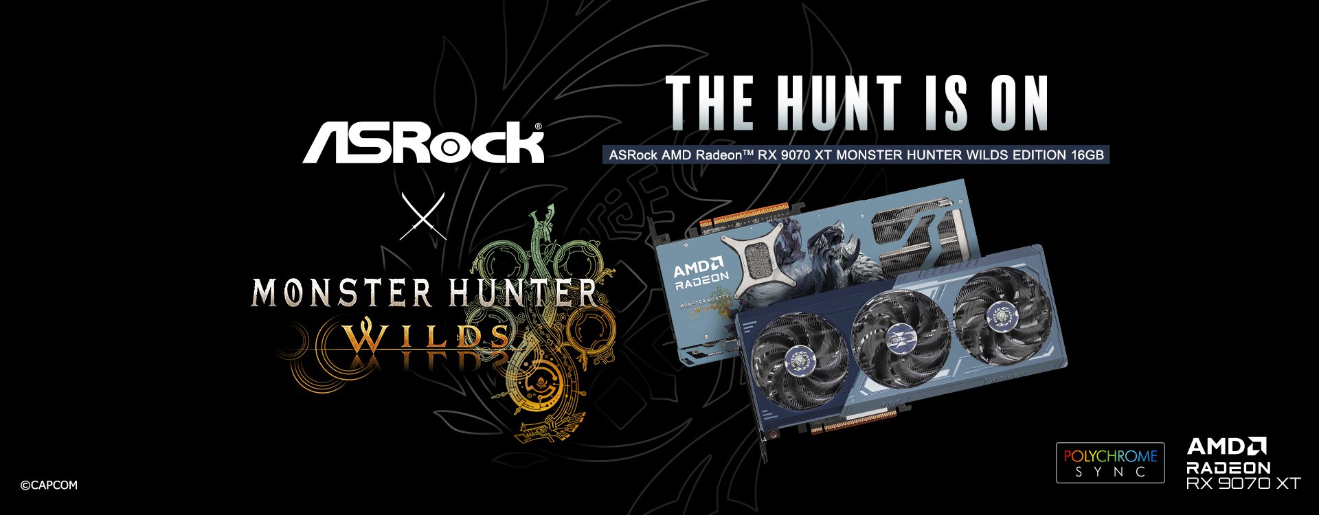 Radeon™ RX 9070 XT Monster Hunter Wilds Edition 16GB