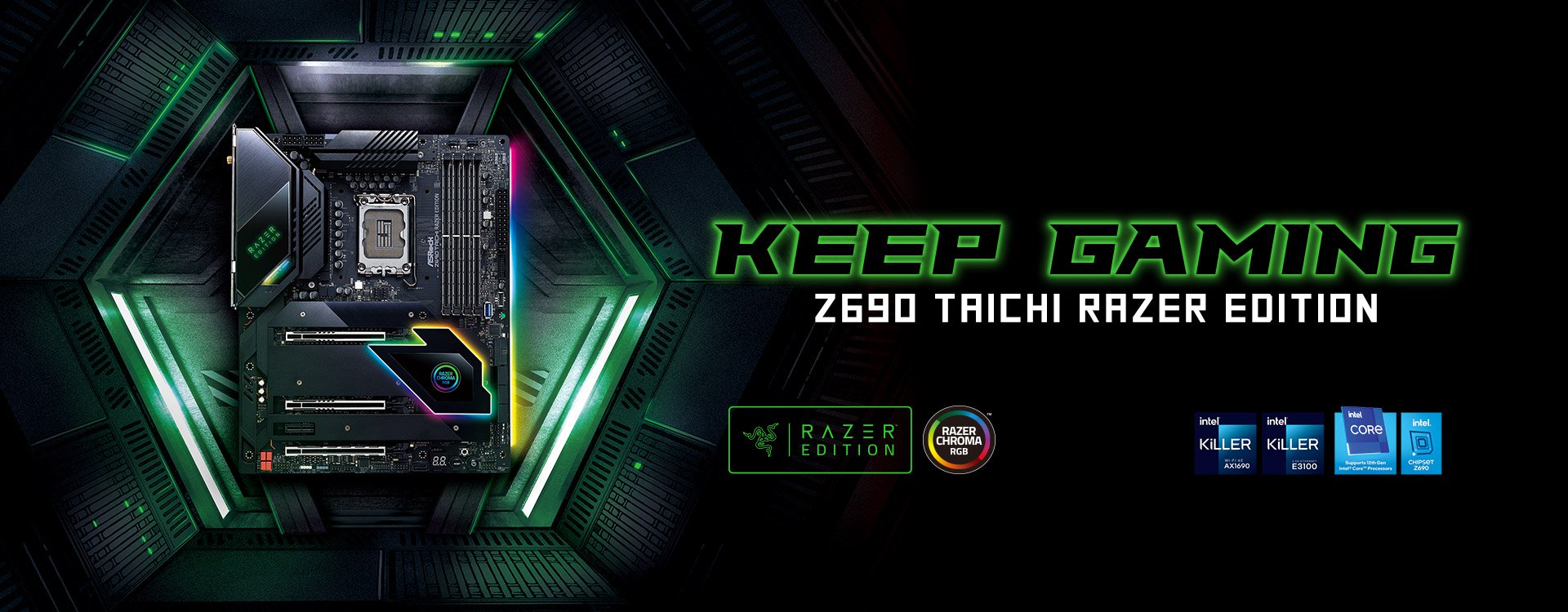 The Seamless Chroma Experience:ASRock Z690 Taichi Razer Edition