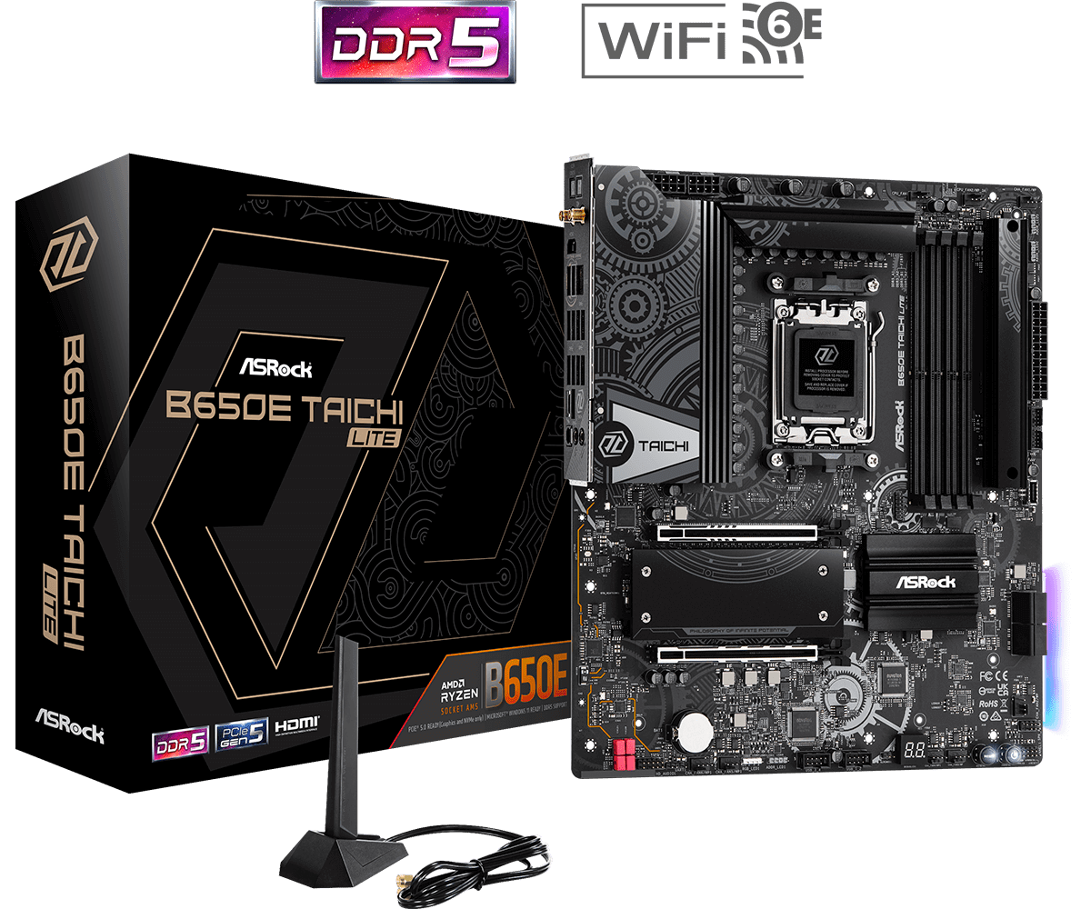 B650E Taichi Lite Motherboard - Thumbnail 5