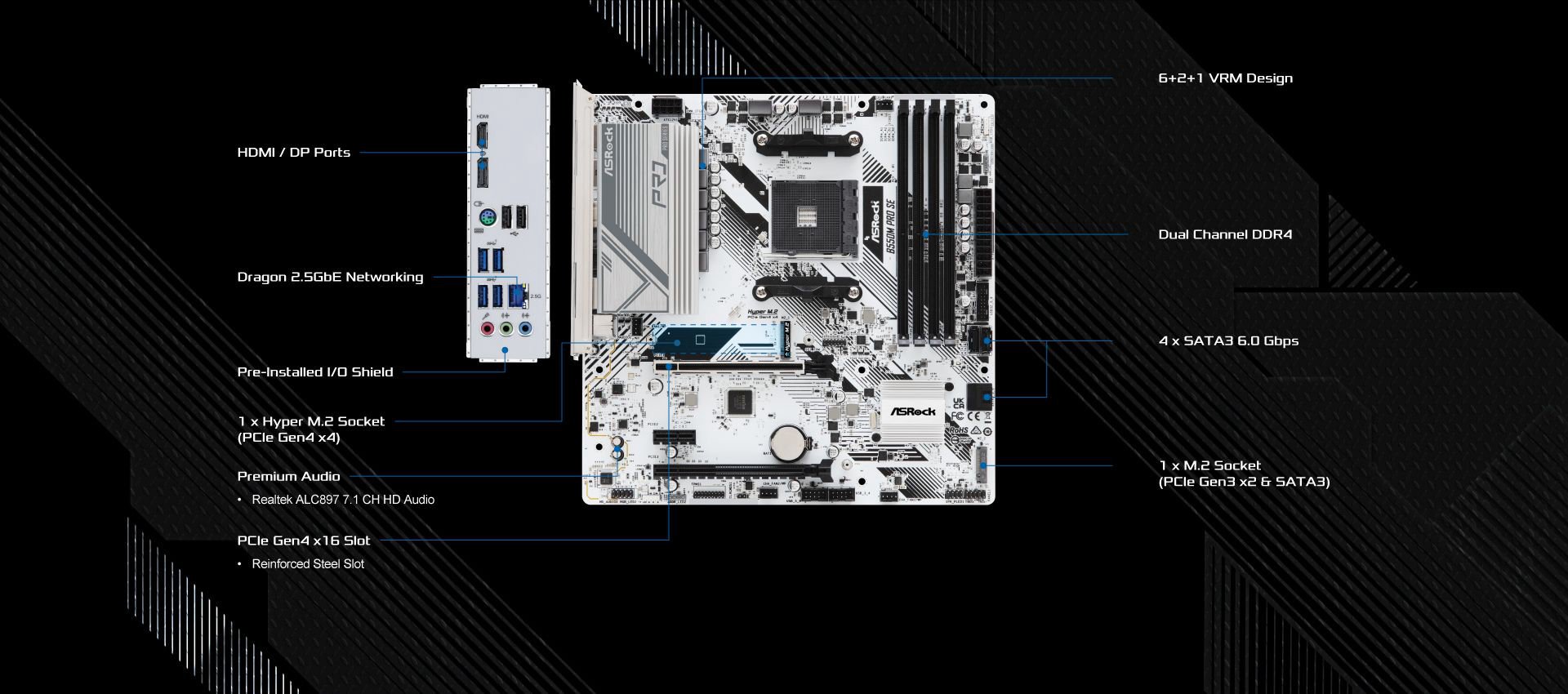 ASRock > B550M Pro SE