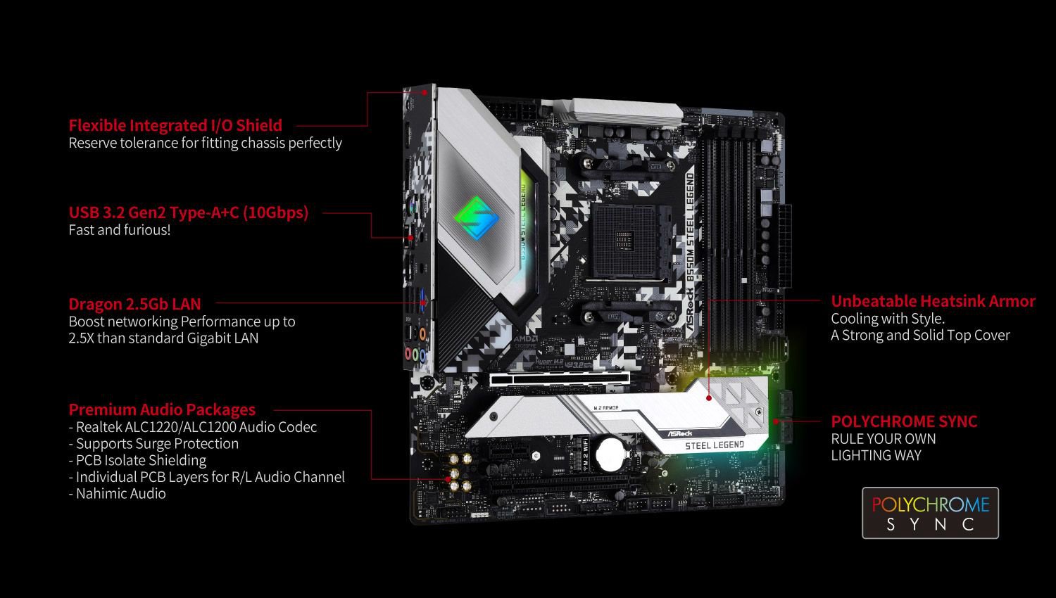 Asrock B550m Steel Legend