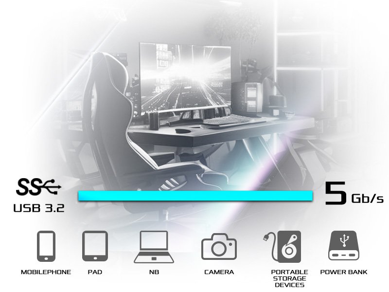 Front USB 3.2 Gen1 Type-C