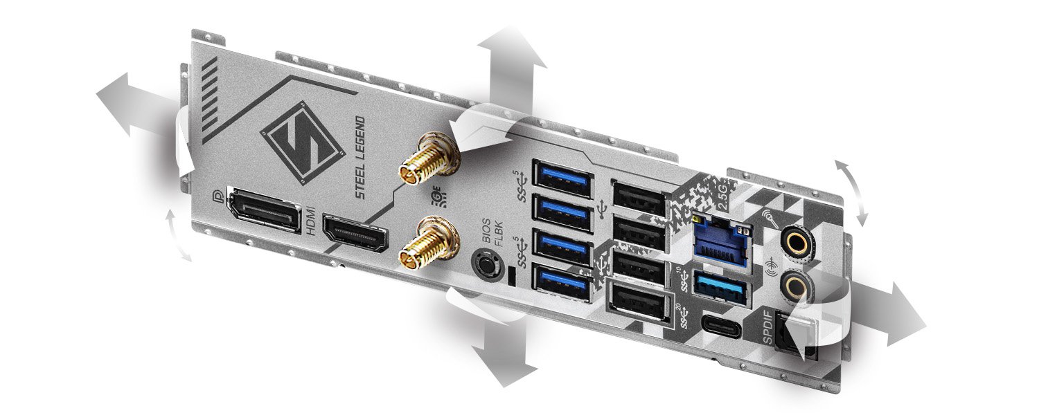 Asrock B650MProRSWiFi Mb Asrockb650m Pro Rs Wifi R ASRock \u003e B650 Steel Legend WiFi