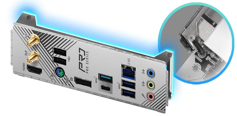 ASRock > B760M Pro RS WiFi White