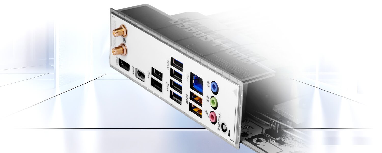 Asrock b860 challenger wifi white | intel lga1851 | ddr5 8666+ oc | wifi 7 | atx matična plošča 5 Asrock > b860 challenger wifi white