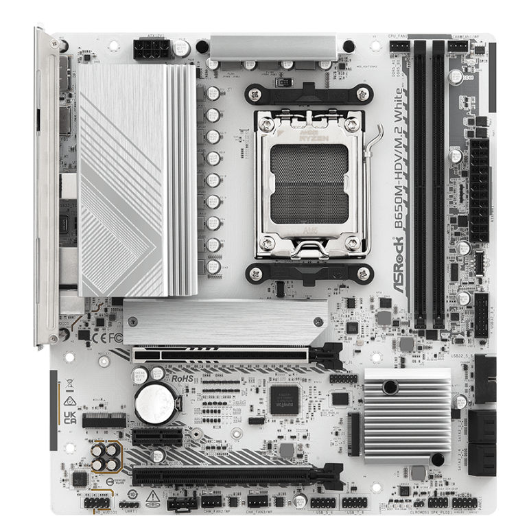 ASROCK B650M-HDV M.2 M-ATX GEN 5 HDMI DDR5 WHITE 7 M2Solution B650M HDVM.2%20White