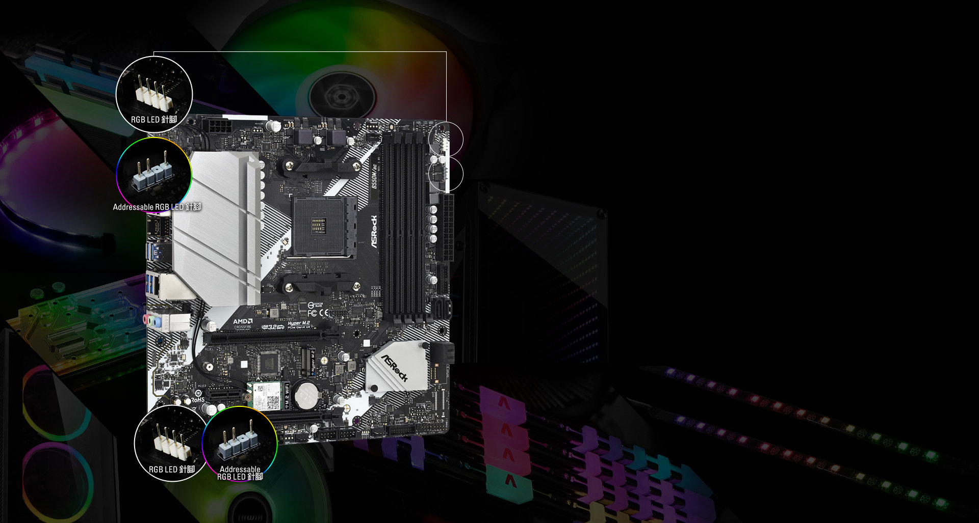 Polychrome LED(right)