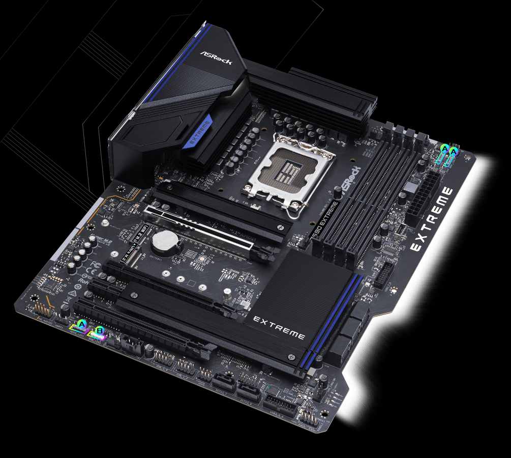 ASROCK Z690 Extreme Socket LGA1700/ Intel Z690/ DDR4/ SATA3＆USB3.2/ M.2/ ATXマザーボード ASRock Z690 Extreme WiFi 6E Intel 12th Gen ATX Motherboard