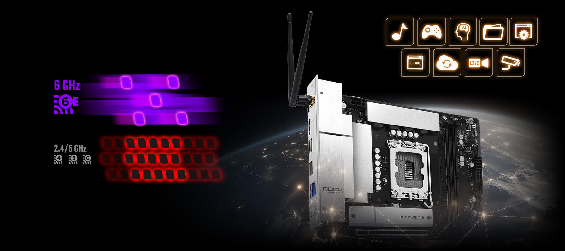 ASRock Wi-Fi 6E connectivity feature