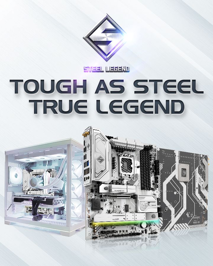 ASRock Z890 Steel Legend WiFi 高品質コンポーネントを搭載し高い耐久性と信頼性を実現したATXマザーボード｜Z890 Steel Legend WiFi ASRock Z890 Steel Legend WiFi