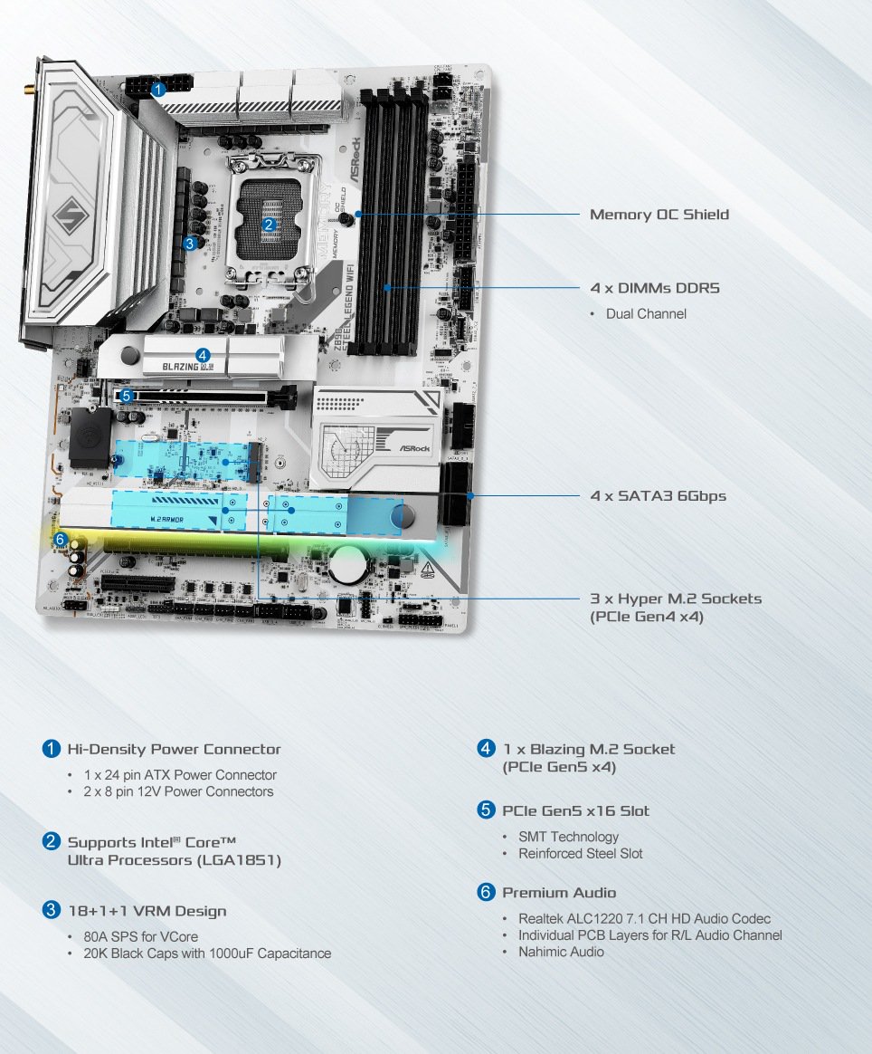 ASRock > Z890 Steel Legend WiFi