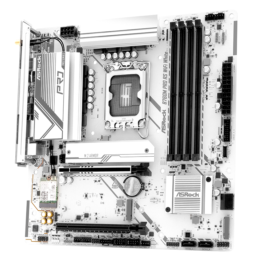 ASRock > B760M Pro RS WiFi White