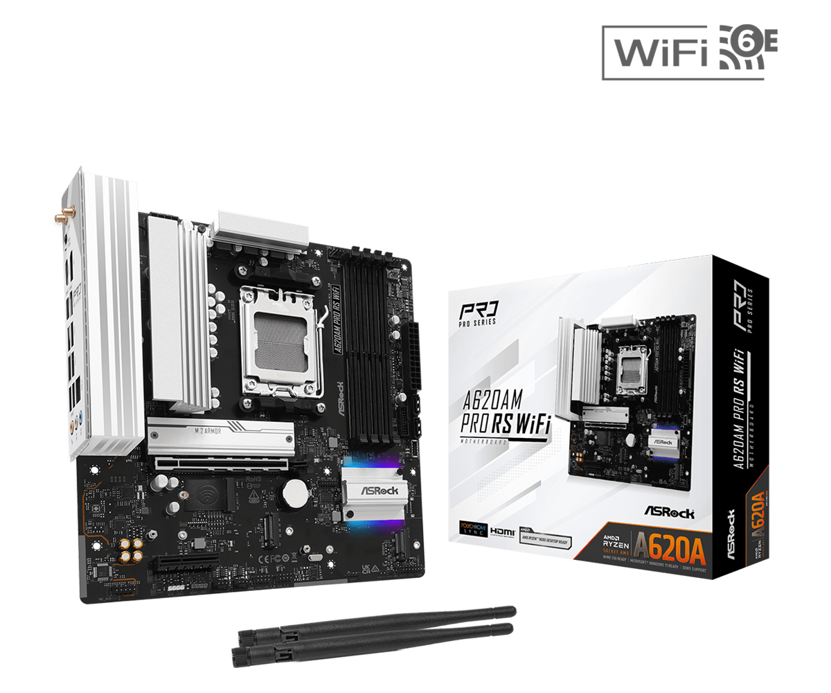 Asrock > a620am pro rs wifi komponentko