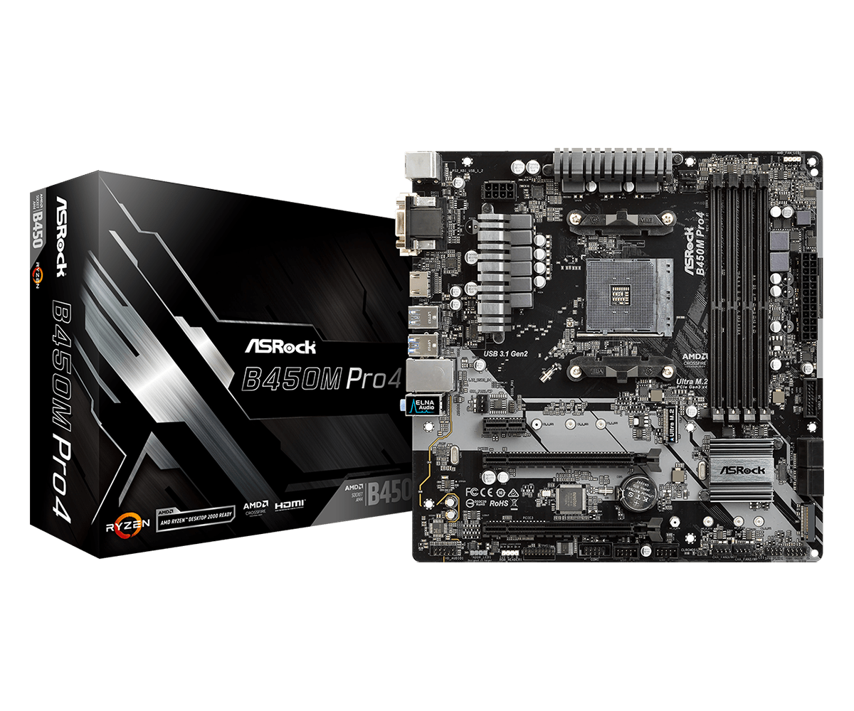 Placa Mãe ASRock B450M Pro4