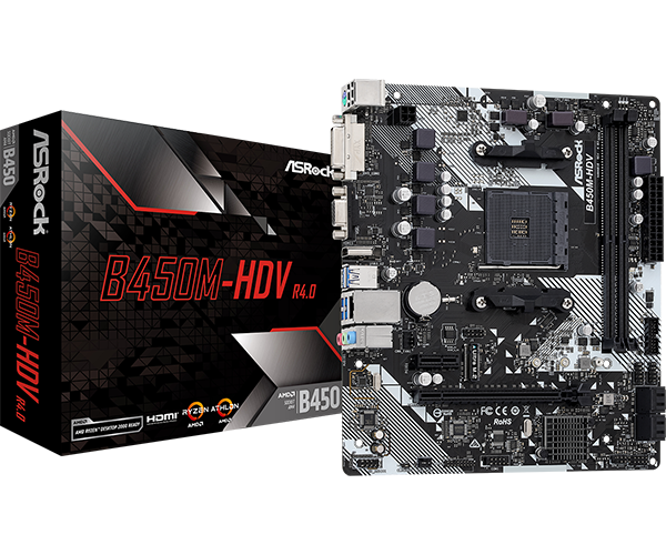 Placa Mãe ASRock B450M-HDV R4.0