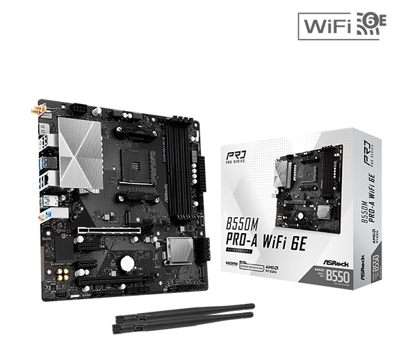 ASRock B550M Pro-A WiFi 6E
