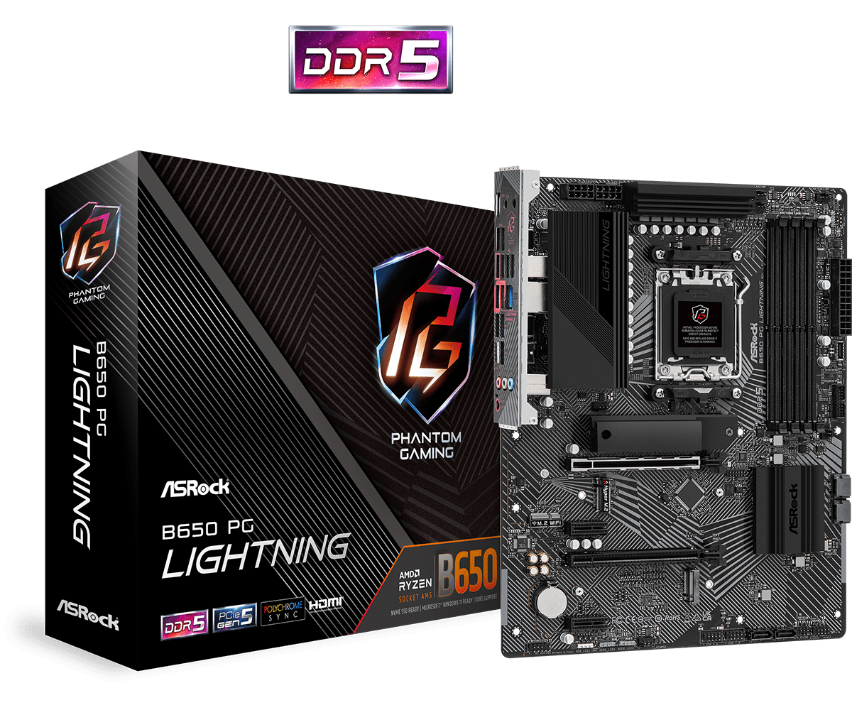 ASRock B650 PG Lightning manufacturer reference photograph