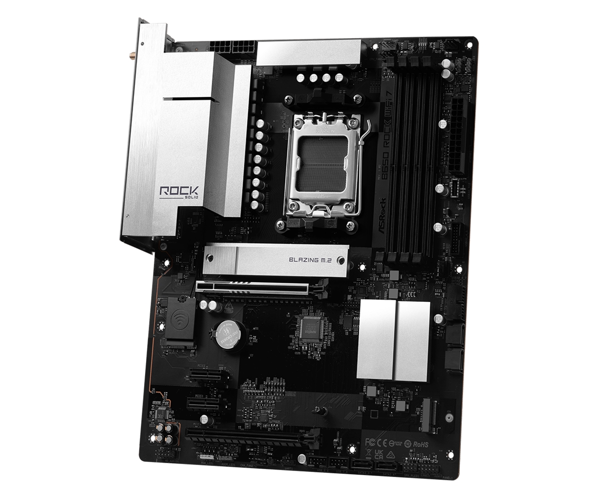Asrock b650 rock wifi 7 wi-fi 7 in 2. 5g lan povezljivost