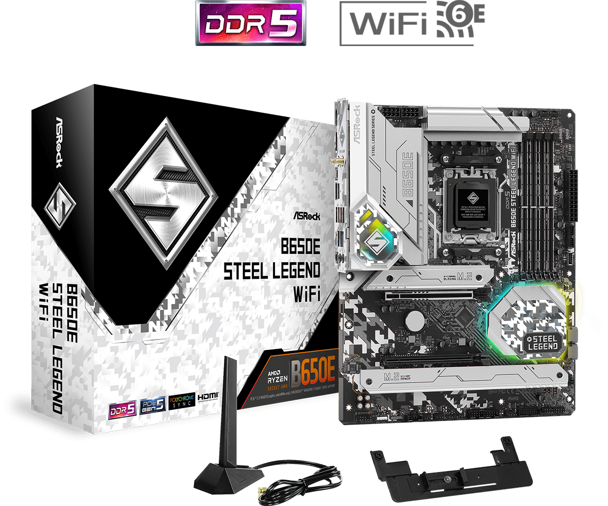 Placa-mãe ASRock B650E Steel Legend WiFi
