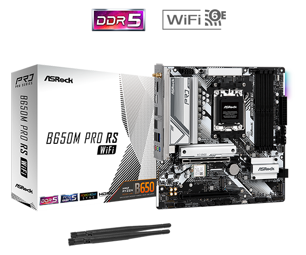 ASRock B650M Pro RS WiFi manufacturer reference photograph