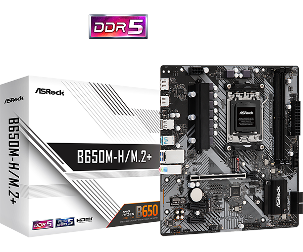Материнская плата ASRock B650M-H/M.2+