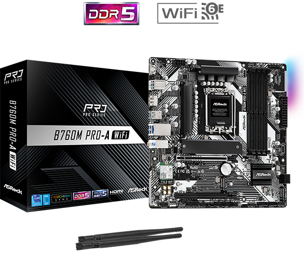 Placa Mãe ASRock B760M Pro-A WiFi