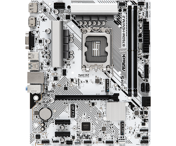ASROCK B760M-HDV/M.2 WHITE DDR5