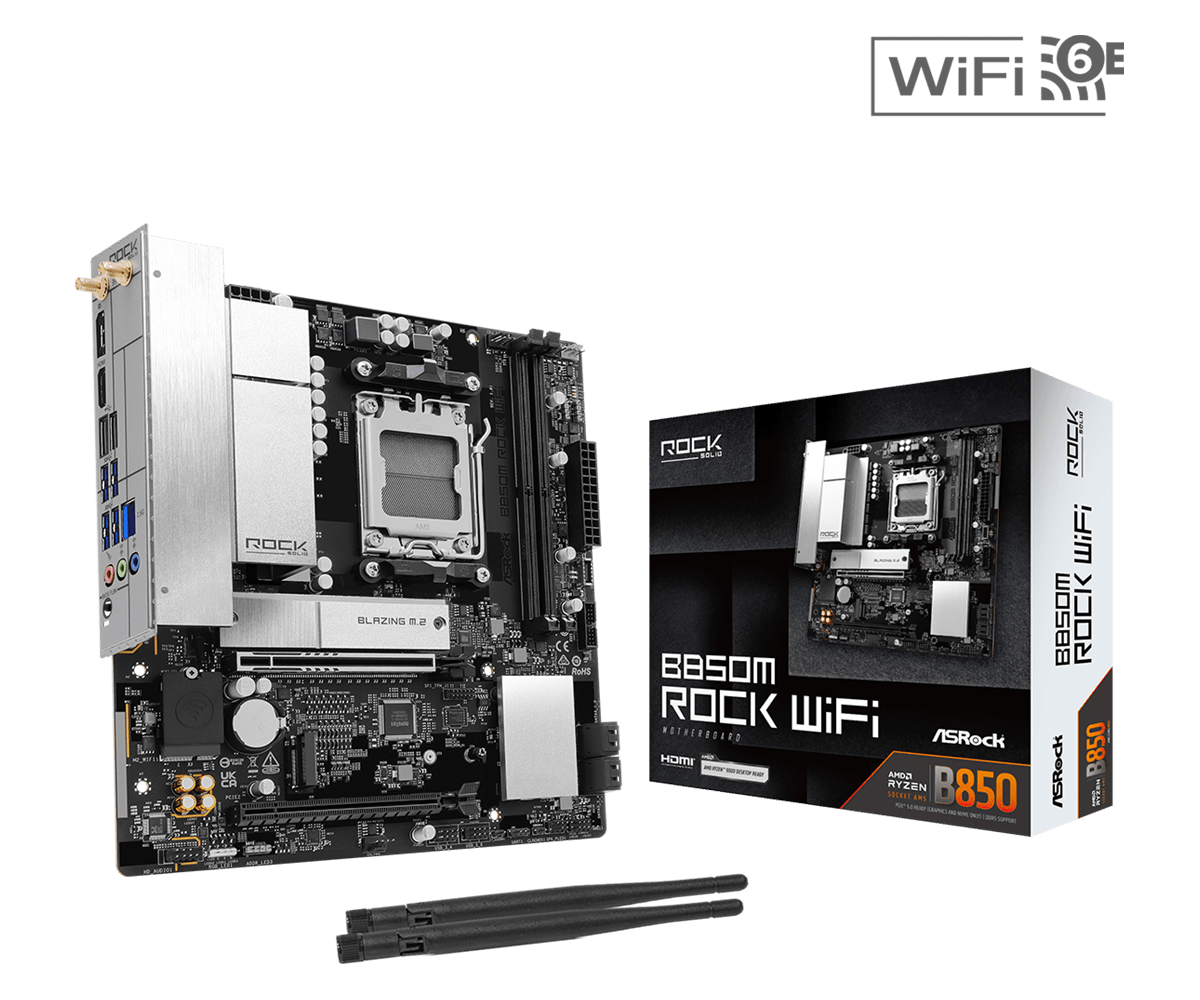 ASRock B850M Rock WiFi 主機板