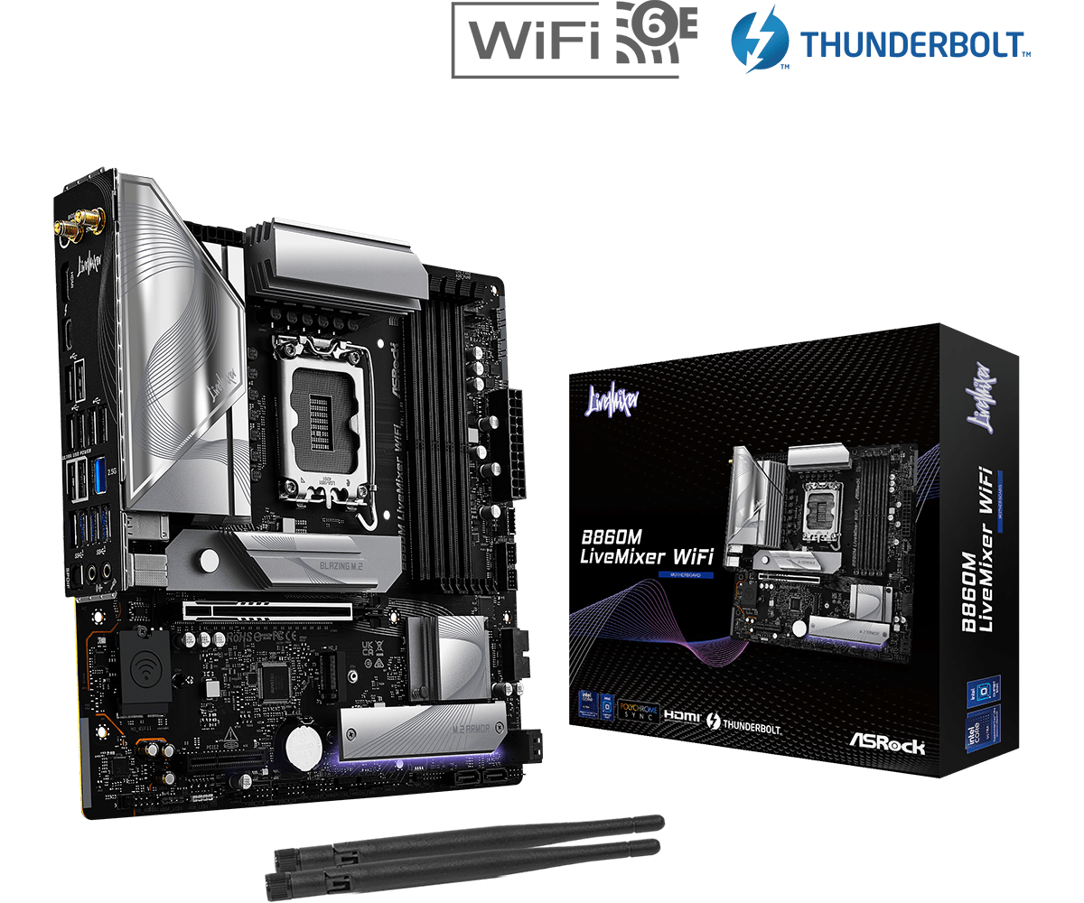 ASRock > B860M LiveMixer WiFi