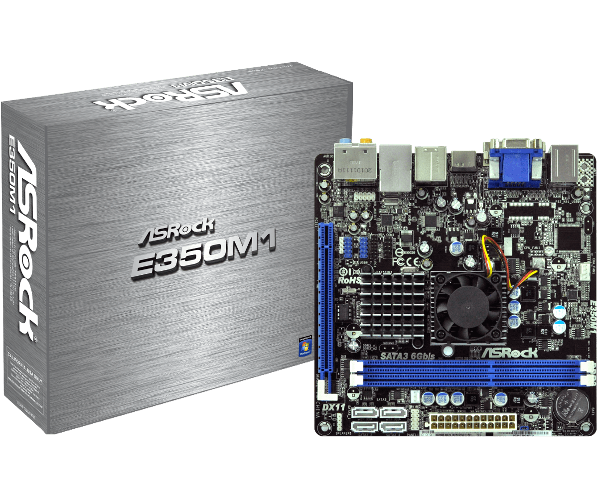 Amd Dual Core Processor E 350 Socket ASRock > E350M1