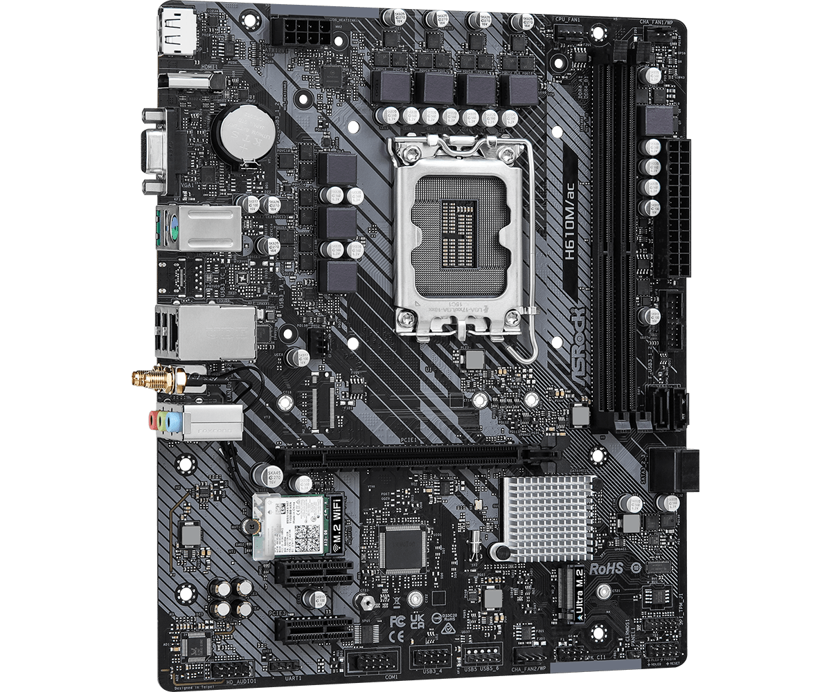 Placa-mãe ASRock H610M/ac DDR4