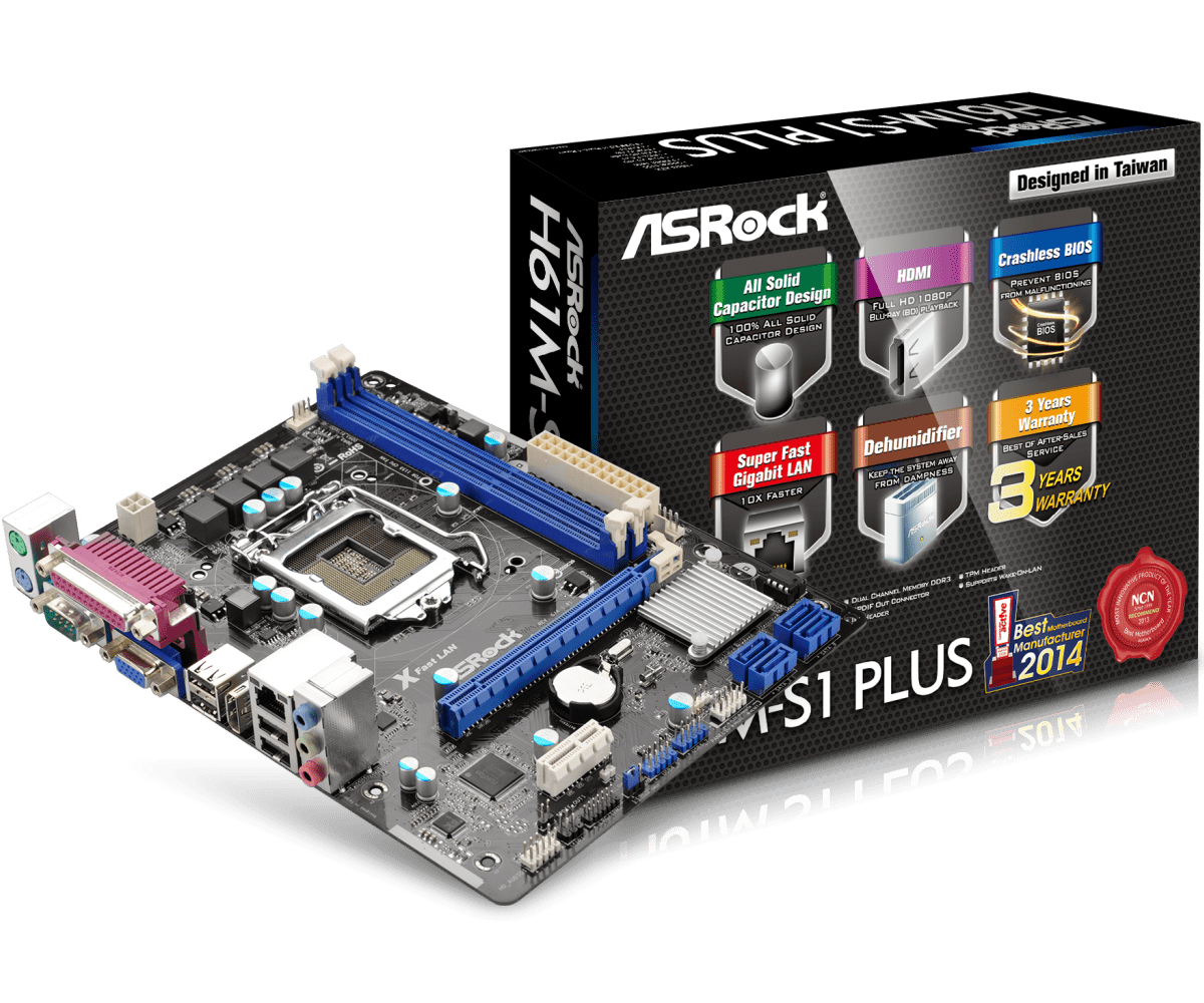 ASRock > H61M-S1 PLUS