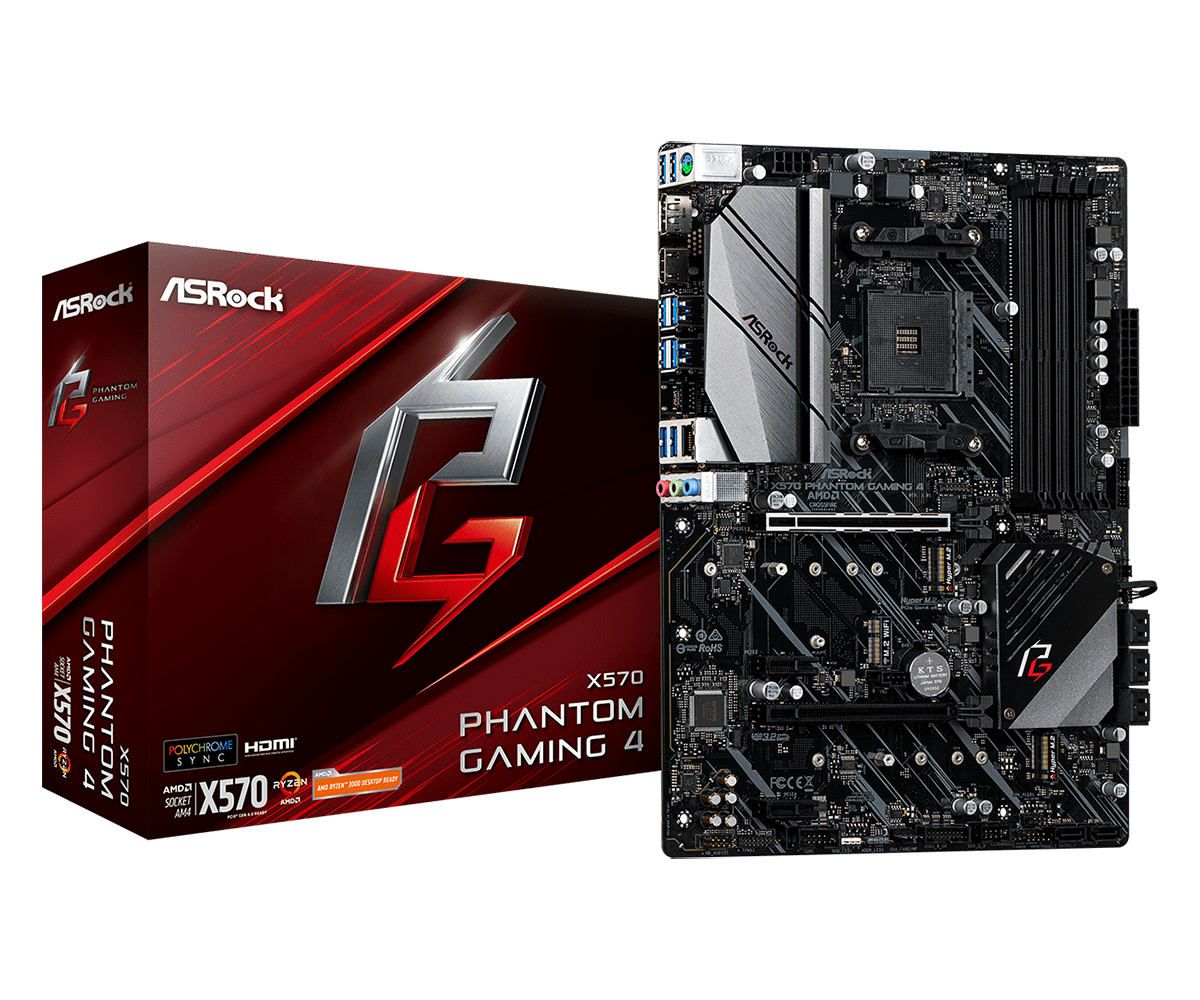 ASRock X570 Phantom Gaming 4 manufacturer reference photograph
